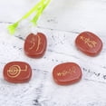 thumbnail image 2 of Jaspe Rouge Gravé, Pierre Précieuse de Reiki Chakra, Palmier, Cristal de Guérison, Motif 1 (Rouge Foncé), 2 of 7
