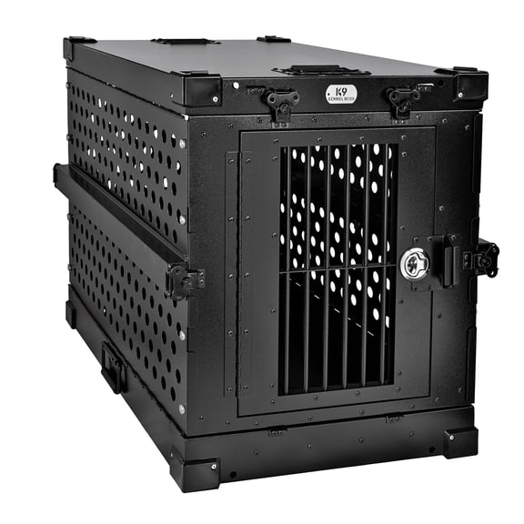 K9 KENNEL BOSS – MEDIUM – HEAVY DUTY FULLY COLLAPSIBLE POWDER-COATED ALUMINUM DOG CRATE