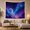 Two Galaxy Moons, variant on Cosmic Nebula in a Radiant Starfield, Dramatic Celestial for Space Lovers, Astronomy Home Decor, Housewarming Gift, Tapestry Wall Hanging for Bedroom and Living Room