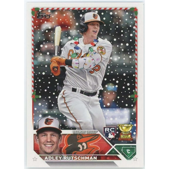 MLB 2023 Topps Holiday Baseball Lights Variation Adley Rutschman H50 (Rookie)
