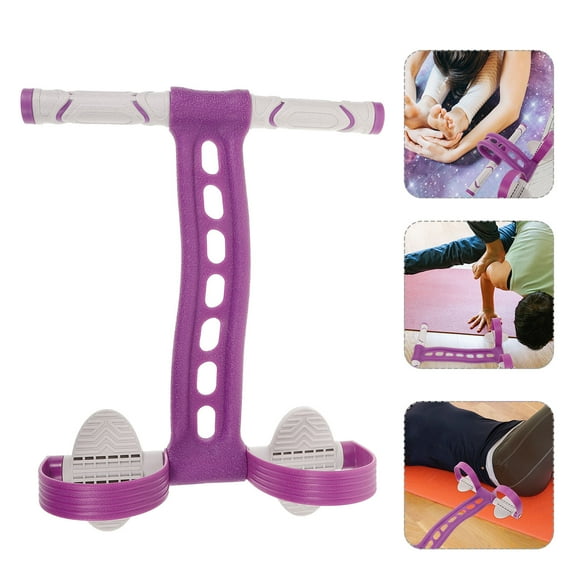FUTUREORYY Home Exercise Foot Pedal Puller Purple 1Set
