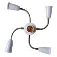 thumbnail image 4 of Adaptador Flexible E27 para Portalámparas Múltiple con Extensión Giratoria 360 Grados Brazo Flexible Material PC Adecuado para Dormitorio Oficina Expo 5 cabezas, 4 of 8