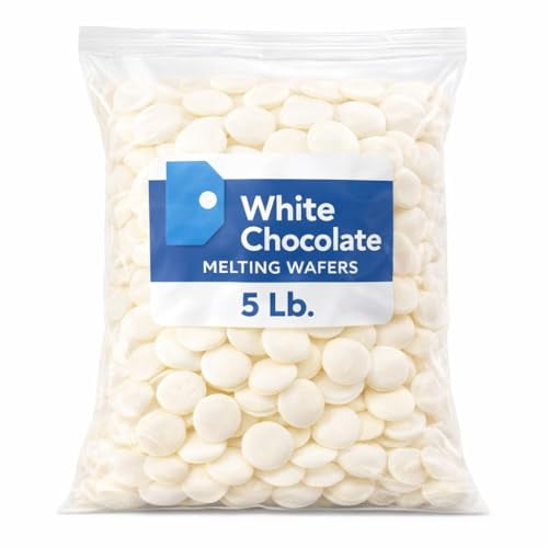 White Chocolate Melting Wafers – 5 lb Bag, Smooth Melting Chocolate for Baking, Candy Making & Desserts