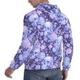 thumbnail image 6 of Naloa flower crystal Skull Men's Casual Hooded Collar Drawstring Hoodies Pullover Sweatshirts Casual Long Sleeve Shirts-Small, 6 of 7