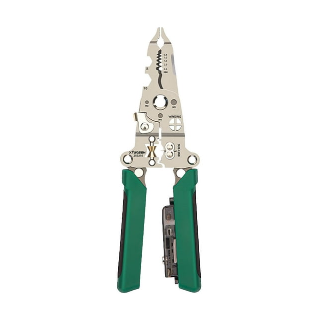 Wire Strippers With Electricity Measurement Function Foldable Wire Stripping Pliers For Cutting And Pulling Wires Scissors For Scraping And Pressing Wires With Voltage Test Cat Leather Furniture