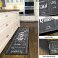 thumbnail image 4 of Eat Good Kitchen Rugs Set 2Pcs Non-Slip Kitchen Floor Rugs and Mats Cushioned Kitchen Runner Rug Comfort Soft Standing Area Mat Carpets Farmhouse Doormat 17"x48"+17"x24", 4 of 6
