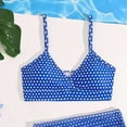 thumbnail image 4 of OYXSER Girls Tankini Swimsuit 2 Piece Bathing Suit for Teens Cute Bikini Swimwearwith Cover Ups Beach Skirt, Blue 7-8Y, 4 of 6