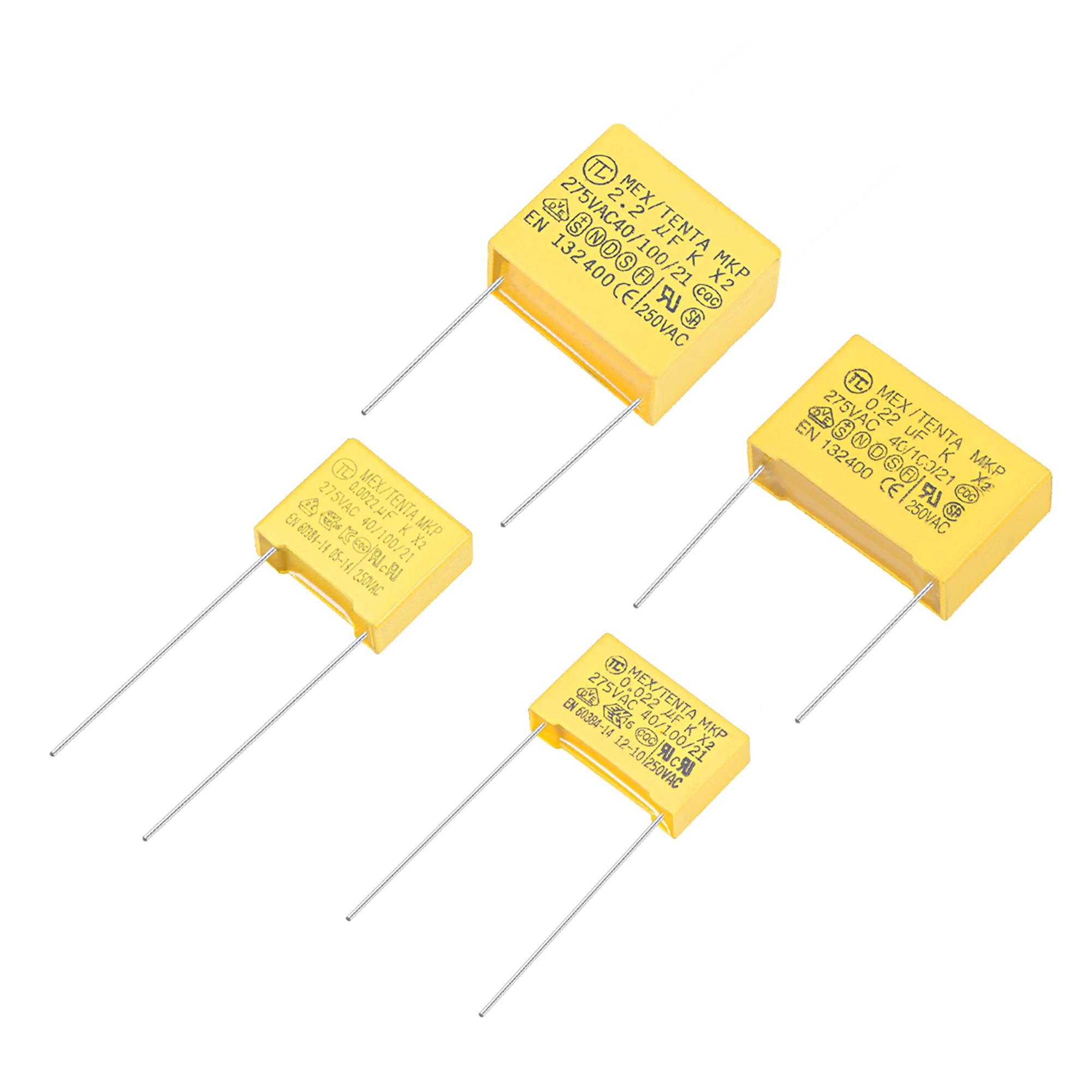 Different values available X2 Safety Capacitor 15mm Lead Pitch 275VAC