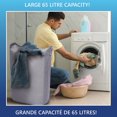 thumbnail image 3 of Safdie & Co. Laundry Hamper 65L Oversized Taupe, 3 of 3