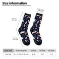 thumbnail image 5 of Yiaed Retro Rabbit Flower Print Great elasticity Crew Socks Sports socks for Men and Women, 5 of 5