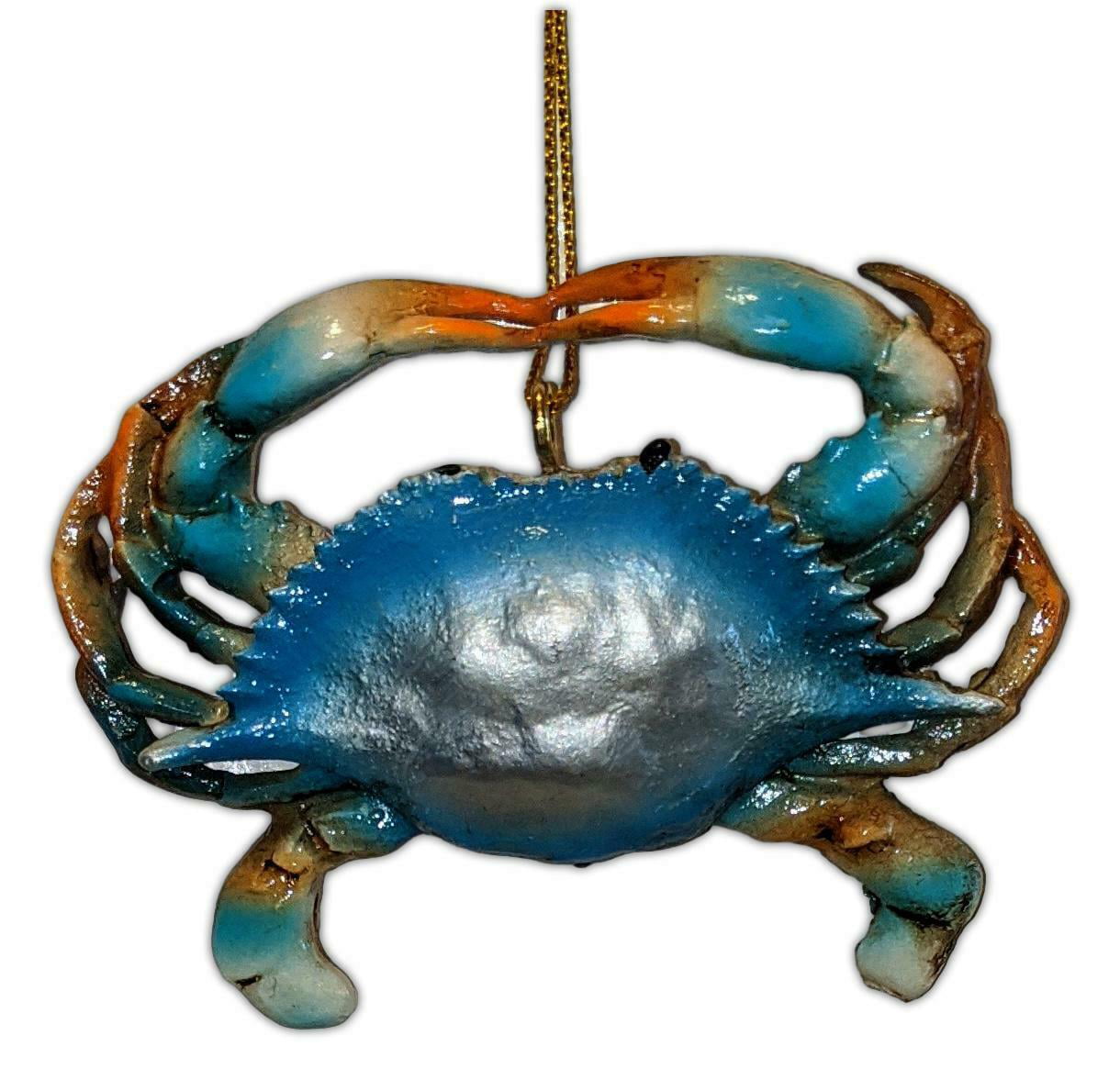 Blue Crab Coastal Nautical Christmas Ornament By Chesapeake Bay