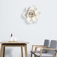 thumbnail image 4 of Fondo de pared de flores de cerámica 3D, escultura artística, decoración de arte de cerámica para oficina S Rosa 10cm, 4 of 7