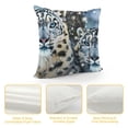 thumbnail image 4 of Orinice Snow Leopards Graphic Decorative Pillow Cover for Home, Couch, Living Room, Bed Sofa - Printed on Both Sides - All Seasons Pillowcase 1PC 18x18in, 4 of 5