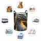 thumbnail image 4 of Balery Golden White Fire Dragon Cesta de ropa redonda con asas, impermeable, independiente, para ropa, juguetes, dormitorio y familia-Small, 4 of 6
