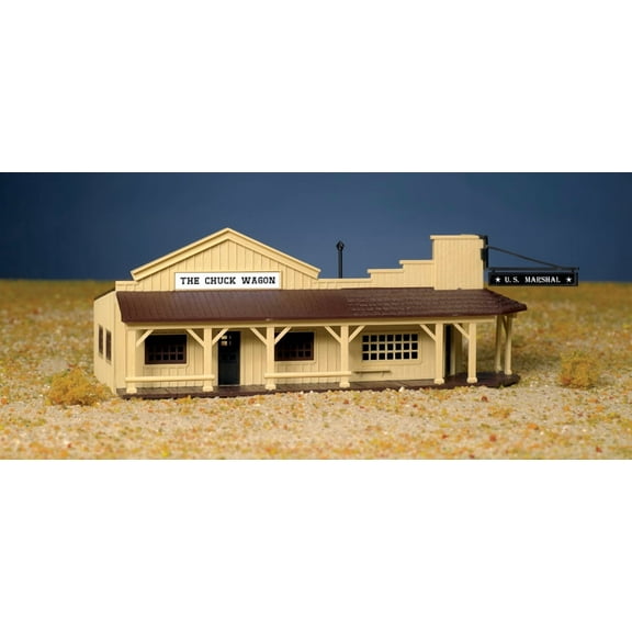 Bachmann - Plasticville Classic Kit - Marshall's Office & Restaurant - HO
