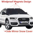 thumbnail image 3 of LAICAIW Windshield Cover-Car Windshield Snow Cover,Windshield Ice Cover,Magnet Windshield Snow Ice Cover Waterproof Ice Removal Wipers Car Snow Cover with Rearview Mirror Protector for Cars SUVs Tru, 3 of 7