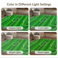 thumbnail image 7 of ODIKA 8'x10' Washable Area Rug Non-Shedding, Easy Care, Doormat Football Door Pitch Symmetrical Penalty Arc Layout Soccer for King Size Bedroom Under Bed, Master Suite, 7 of 7