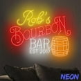 thumbnail image 4 of Handmadetneonsign Bourbon Bar Neon Sign, Whiskey Cocktail Led Light, Pub Wall Art Light Wall Decor 94257, 4 of 5