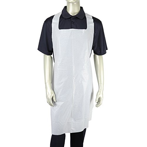 Amercareroyal RPA20HW Heavyweight Poly Aprons, 28 X 46, 1.77 Mil, One Size Fits All, White, 500/carton