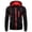 AB740 Black, variant on Tisuna Mens Full Zip Drawstring Hoodies Casual Long Sleeve Outerwear Jackets Relax Fit Hooded Sweatshirts For Streetwear