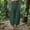 Green, variant on Womens Linen Pant Elastic Bloomers Loose And Slim Pants Lantern Pants With Pockets Brick Red