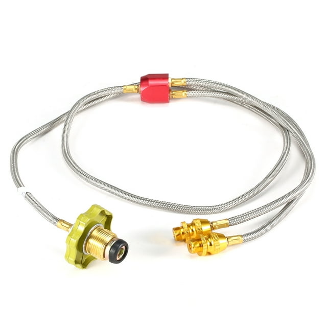 Yeacher Adapter Hose Adapter For Double Camping Propane Adapter Hose For Outdoor Fishing Picnic
