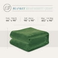 thumbnail image 3 of Elegant Comfort Luxury Velvety Feel Blanket, All-Season Lightweight Blanket, Ultra Plush, Soft, Flannel Fleece for Couch, Sofa, Bed, Travel, Solid Design,Twin/Twin XL, Green, 3 of 5