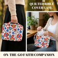 thumbnail image 6 of HELLHERO Colorful Flowers Quilted Bible Cover, Lightweight Easy to Carry Bible Cover Case Polyester Bible Holder for Church Study Faith Activities, 6 of 9