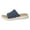 Navy, variant on Womens Slip on Shoes Arch Support Mesh Breathable Comfy Memory Foam Wedge Slide Sandals Summer Non-Slip Gum Sole Lounge Walking Shoes Navy 41(US-8.5)