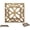 Gold With Black, variant on Comfify Cast Iron Trivet, 6.5" Square Decorative Hot Pot Holder with Rubber Feet
