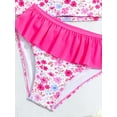 thumbnail image 2 of Toddler Girls Rash Guard Sets with Bikini Bottoms Swimwear（4-7Y）, 2 of 5