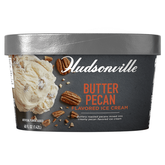 Hudsonville Butter Pecan Flavored Ice Cream, 48 fl oz, 1 Count