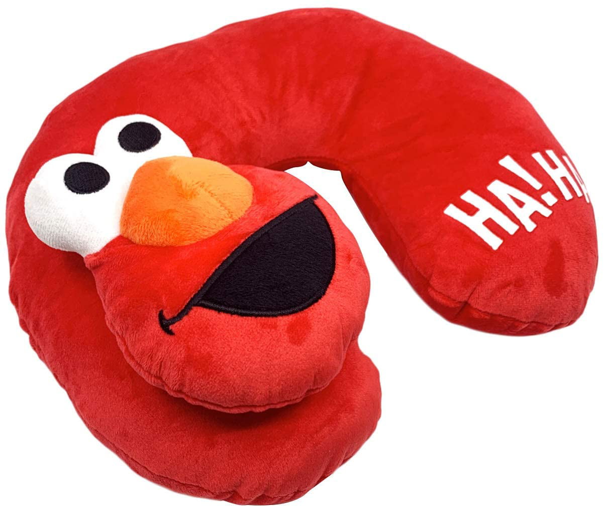 Jay Franco Sesame Street Elmo 3 Piece Plush Kids Travel Set with Neck Pillow, 
