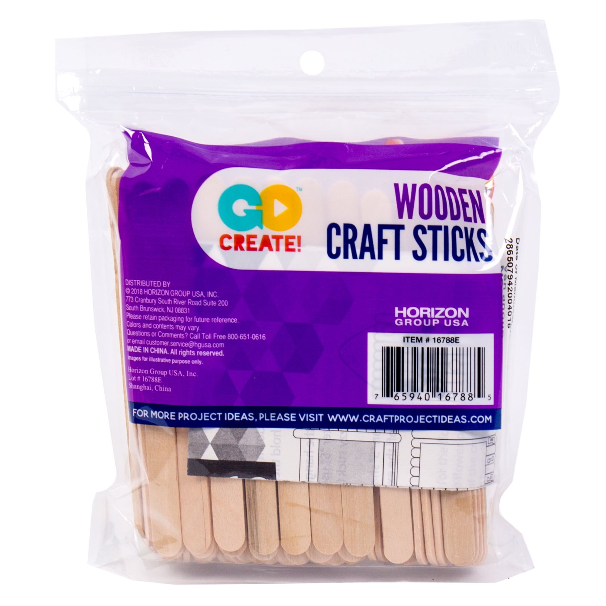 Woodpile Fun, Wooden Mini Craft Sticks, 2 1/2 inches, 150 Count