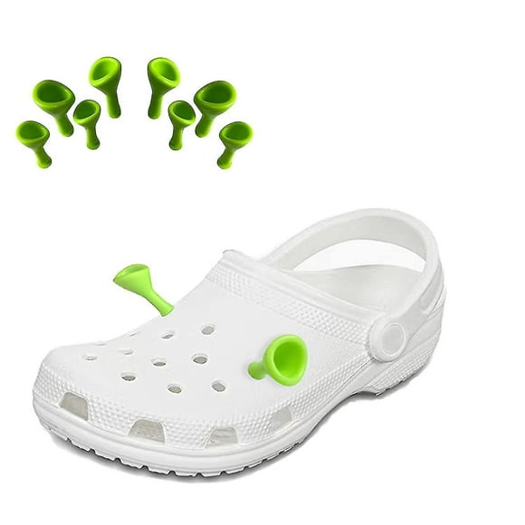 Mike 10pcs Cartoon Ear Shoe Charms, Mini Shrek Ears Shoe Charms For Crocs, Perfect Cartoon Gift For Croc Clog Sandals