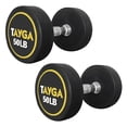 thumbnail image 1 of Par de Mancuernas Redondas de Acero y Caucho Tayga 50 Lb., 1 of 4