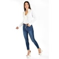 thumbnail image 2 of Blusa con detalle de flor Roman Fashion Juvenil 0698 Blanco M, 2 of 6