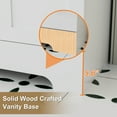 thumbnail image 5 of 24" Mid Century Modern Single Bathroom Vanity with Ceramic Sink Top, Zinc Alloy Faucet, Painted Surface, 5 of 8