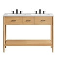 thumbnail image 4 of Zaire 48" Double Sink Bathroom Vanity in Natural White, 4 of 10