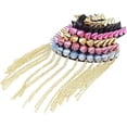 thumbnail image 3 of Shoulder Badge Epaulettes Punk Rivet Tassel Shoulder Brooch Epaulet Blazer Epaulet Kpop Fringed Shoulder Accessories for Men Women Costume - 1 Pair Co, 3 of 4