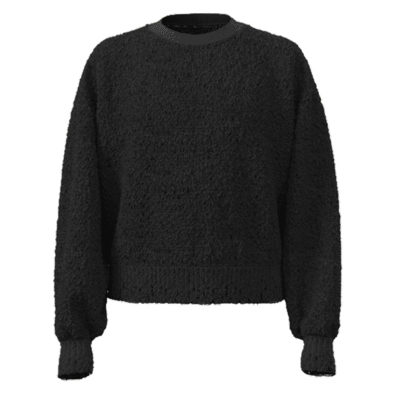 Wonder Nation Girls Eyelash Sweater with Long Sleeves, Sizes 4-18 & Plus