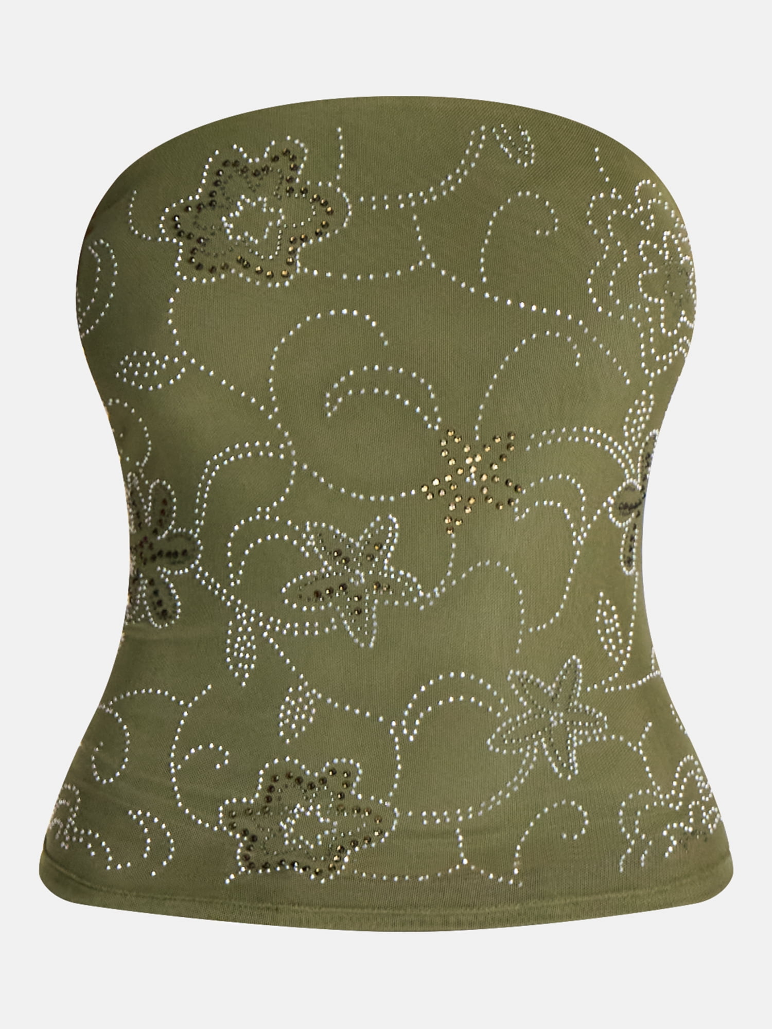 No Boundaries Embellished Tube Top with Scarf, Women’s XXS-XXL