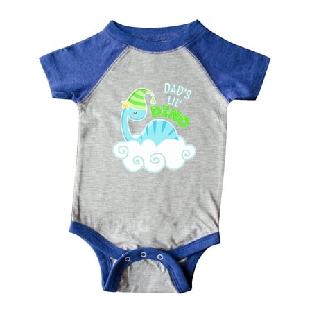 

Inktastic Dad s Lil Dino with Cute Blue Baby Dinosaur Gift Baby Boy or Baby Girl Bodysuit