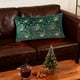 thumbnail image 4 of Gold Foil Christmas Pillow Cover Decorative Elk Bell Print Cushion Case for Holiday Home Decor Sofa Bedroom Living Room Festive Throw Pillowcase, 4 of 6
