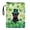 Clover and Lucky Hat Cat Pattern, variant on HELLHERO Heart-Shaped Flowers Book Protector Book Carrying Case Polyester Fabric Lightweight Book Sleeve with Zipper for Books, Magazines, and Stationery for Reusable