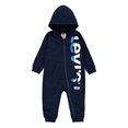 thumbnail image 1 of Combinaison à Capuche à Manches Longues, Robe Bleue, 0/3M, 1 of 2
