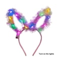 thumbnail image 4 of LED Light Up Rabbit Ear Headband, Women's Flashing Light Up Headband for Parties, Glowing Bunny Ears Hair Accessory for Christmas Halloween and Festivals - A, 4 of 7
