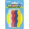 Zig Zag Birthday Candles, 3.25 in, Assorted, 8ct