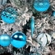 thumbnail image 4 of Decoraciones Del Árbol de Navidad Juego de Ornamentos de Bola de Plástico Azul, 6x6x6cm 20Pcs con Cuerdas Colgantes Perlas para la Fiesta de Vacaciones Del Hogar Ornamentos Del Árbol de Navidad, 4 of 6