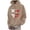 Khaki, variant on Valora Men Sweatshirt Men's Hoodie Sweatshirt for Fall Winter with 3D Face Print Comfortable Warm Casual Pullover Top for Everyday Wear White 2XL